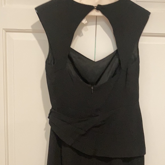 MAPLE Black cocktail dress with keyhole back. Sz 4 - Picture 3 of 6